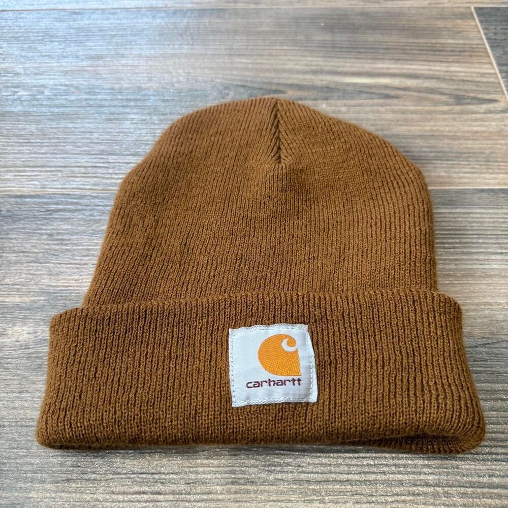 Classic Carhartt Acrylic Watch Hat Beanie in Carhartt Brown